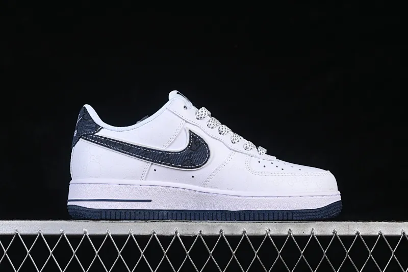 All categories Nk Air Force 1 Air Force series Nk Air Force 1 Low Air Force low-top Nike Air Force 1'07 Low Gucci joint denim blue print Air Force 1 low-top casual sneakers XX3168-196